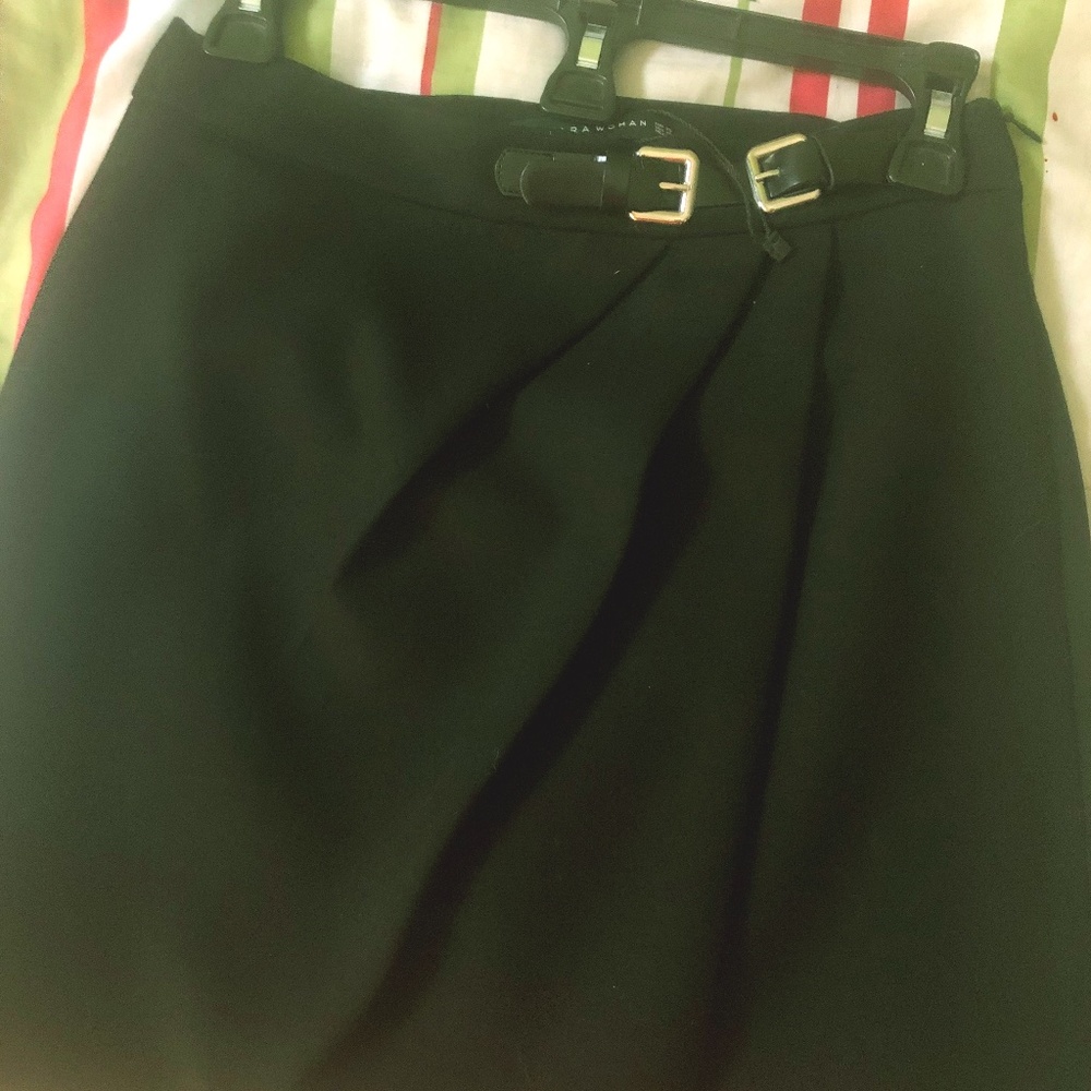 Zara Professional Black Skirt with Belt